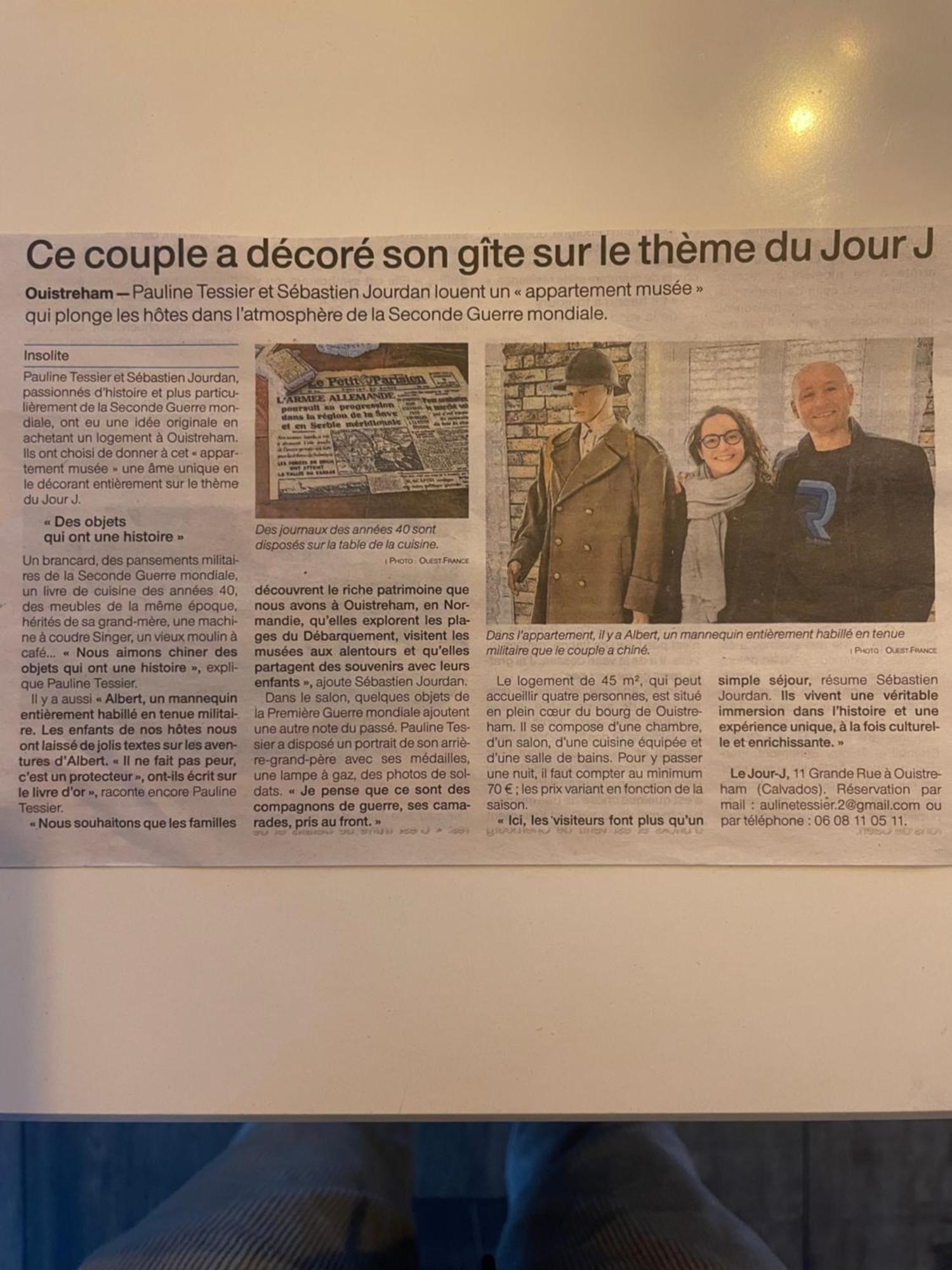 Appartement Musee Le Jour-J Ouistreham Bagian luar foto